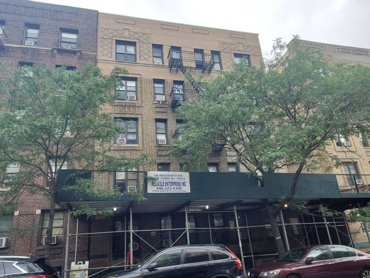 Apartment for rent at 246 - 248 Wadsworth Ave, New York, NY 10033