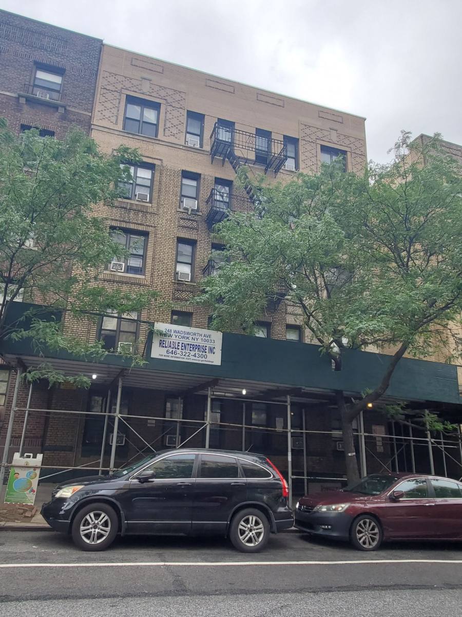 Apartment for rent at 246 - 248 Wadsworth Ave, New York, NY 10033