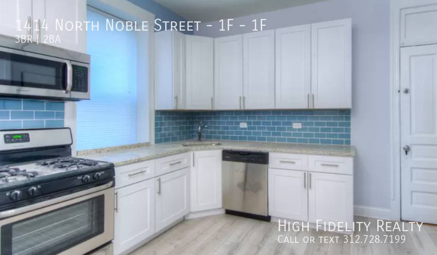 Apartment for rent at 1414 N Noble St #1F, Chicago, IL 60642