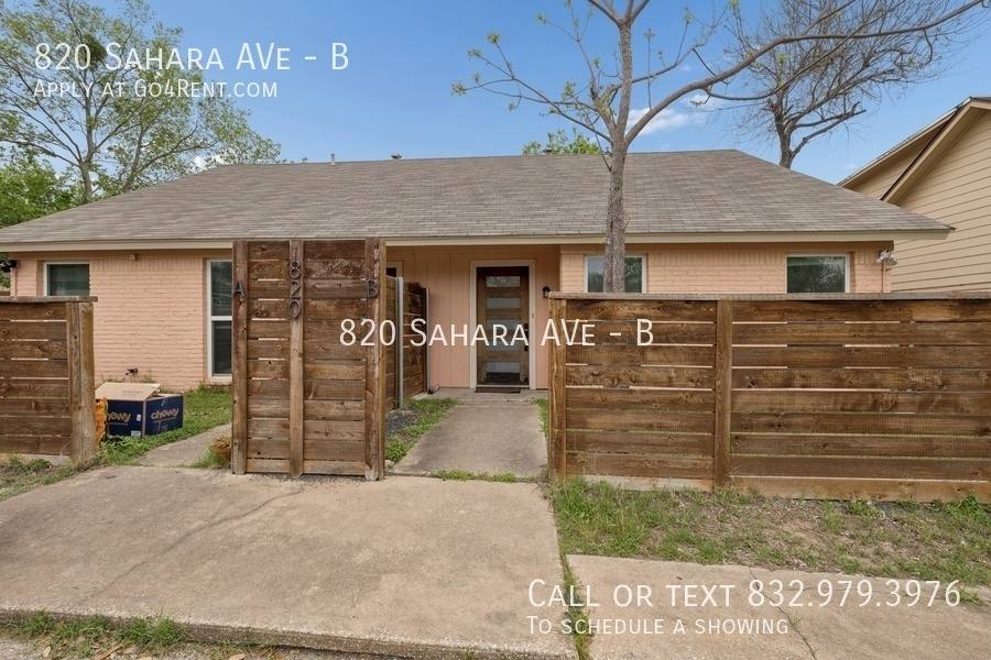 Townhouse for rent at 820 Sahara Ave #B, Austin, TX 78745