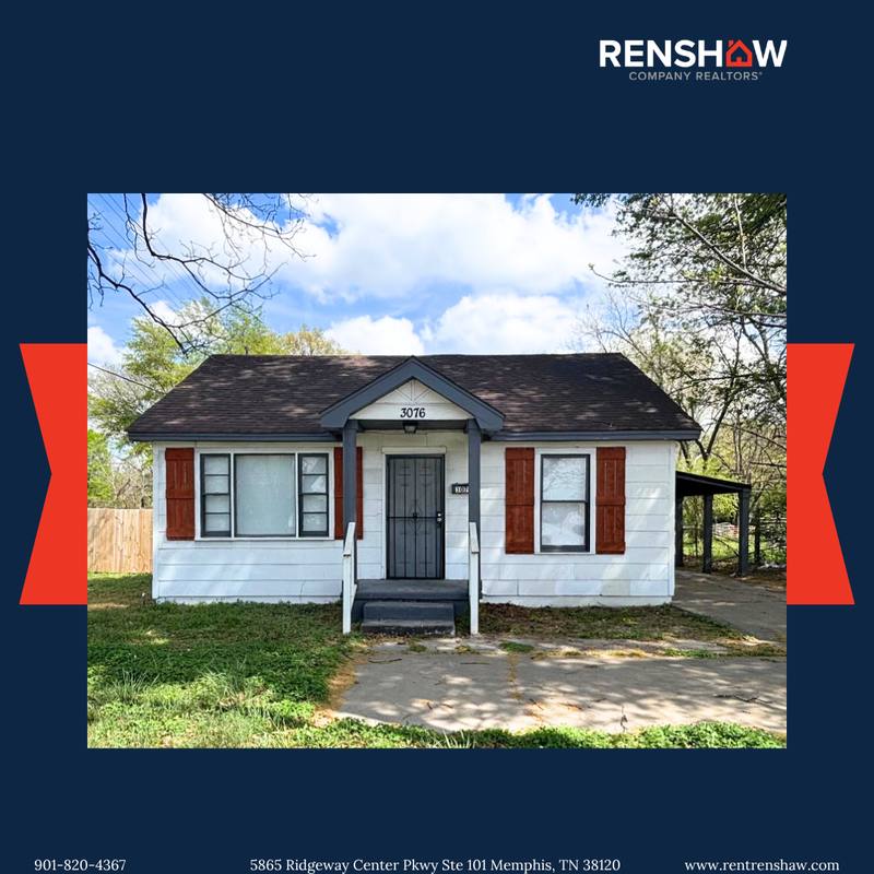 House for rent at 3076 Harvester Lane E, Memphis, TN 38127
