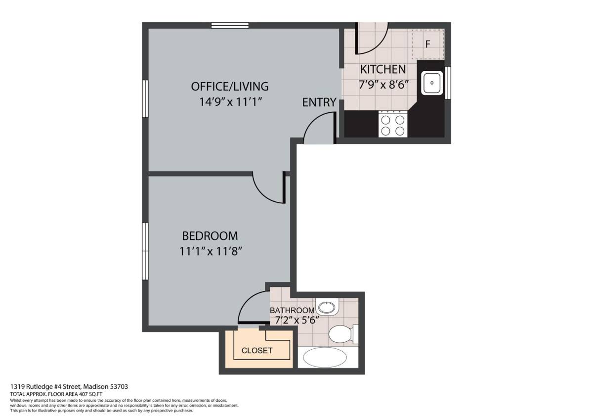 Apartment for rent at 1319 Rutledge St, Madison, WI 53703