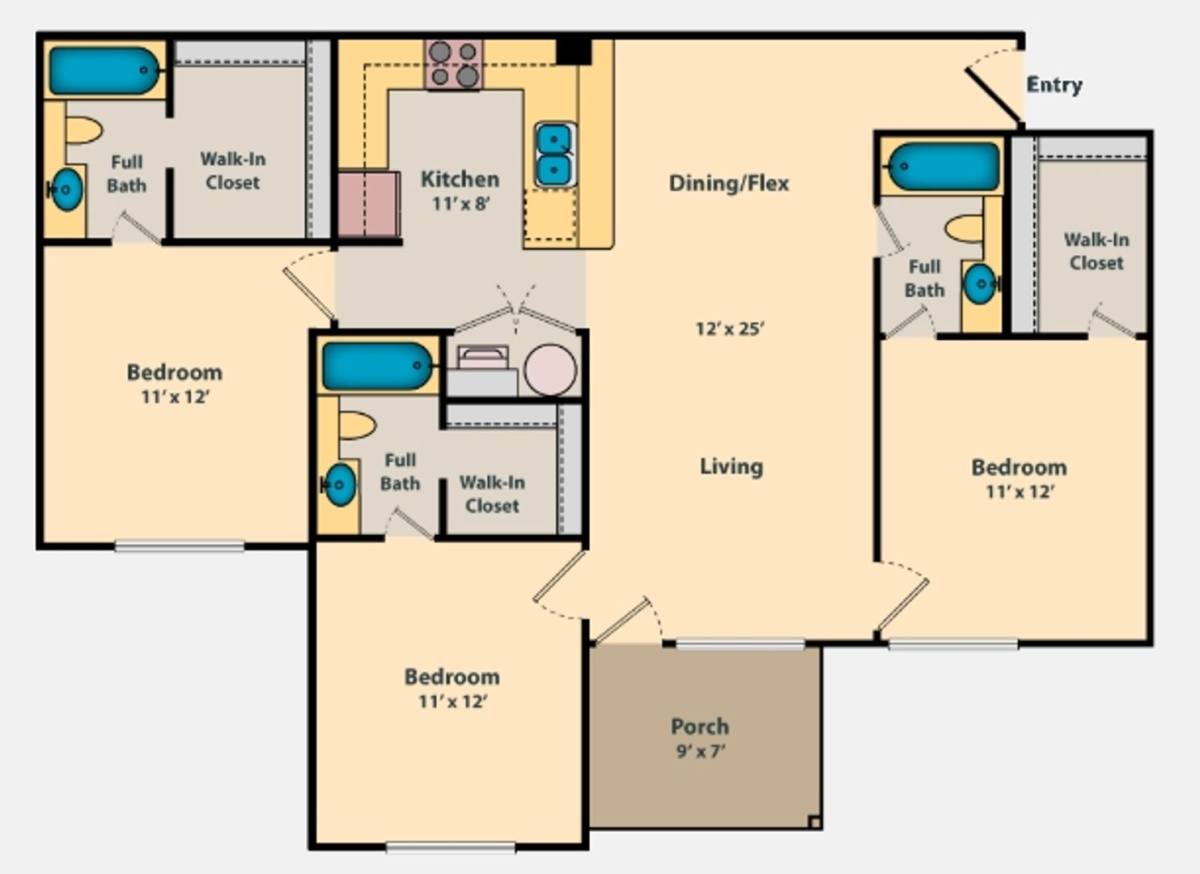Apartment for rent at 601 E Elm St, Troy, AL 36081