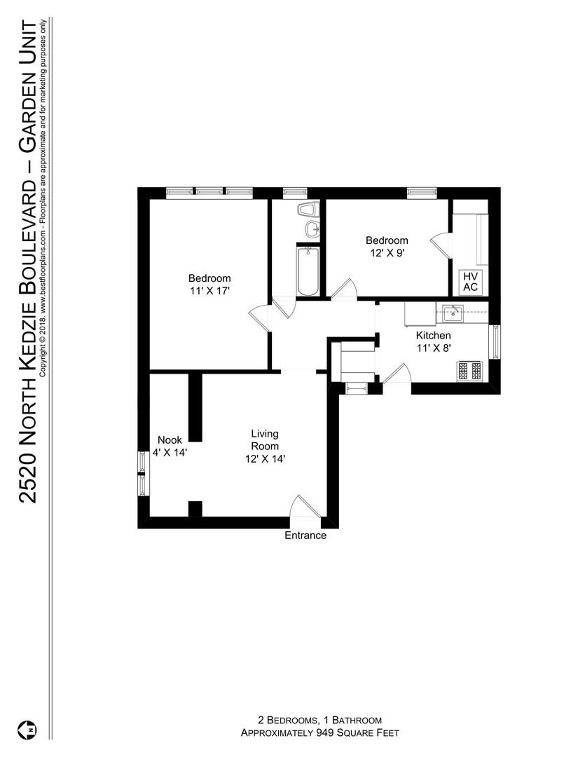 2516-26 N Kedzie, Chicago, IL 60647 - Apartment for Rent - Image 2