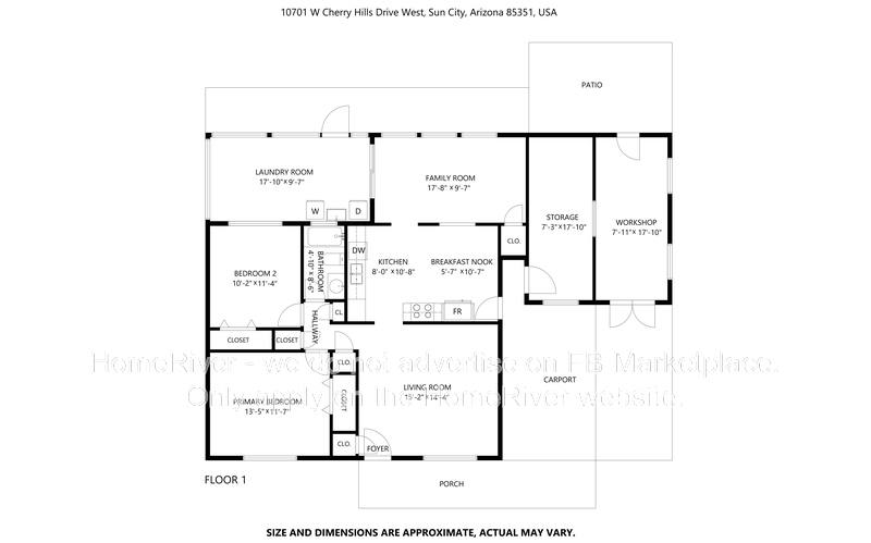 House for rent at 10701 W Cherry Hills Dr, Sun City, AZ 85351