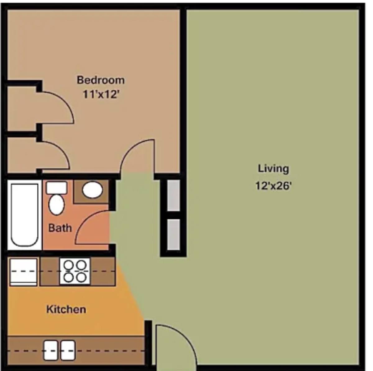 Apartment for rent at 1334 Pascagoula St, Pascagoula, MS 39567