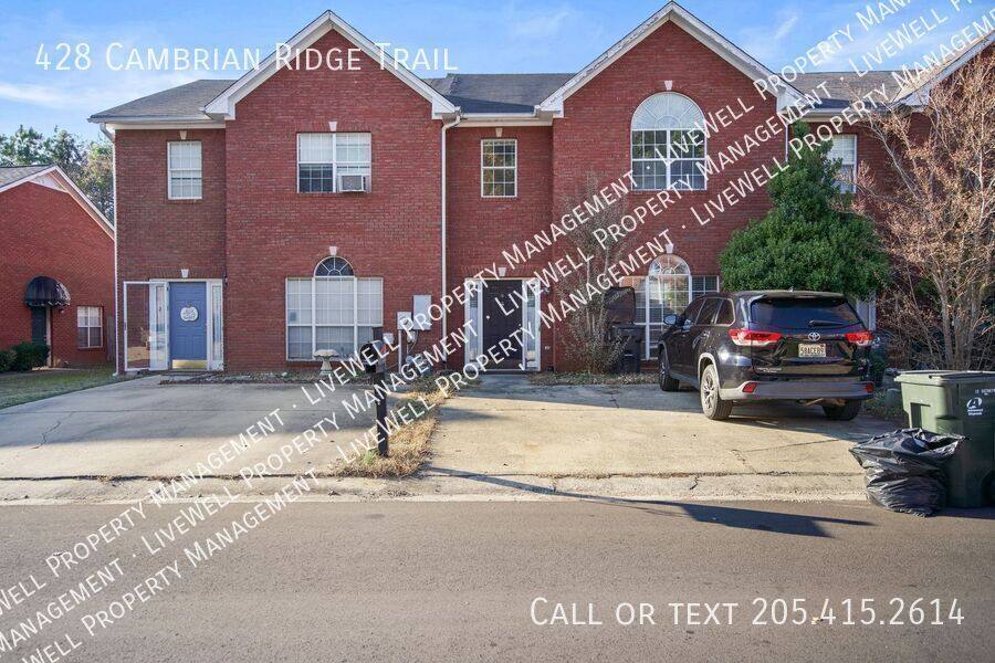 Townhouse for rent at 428 Cambrian Ridge Trail, Pelham, AL 35124