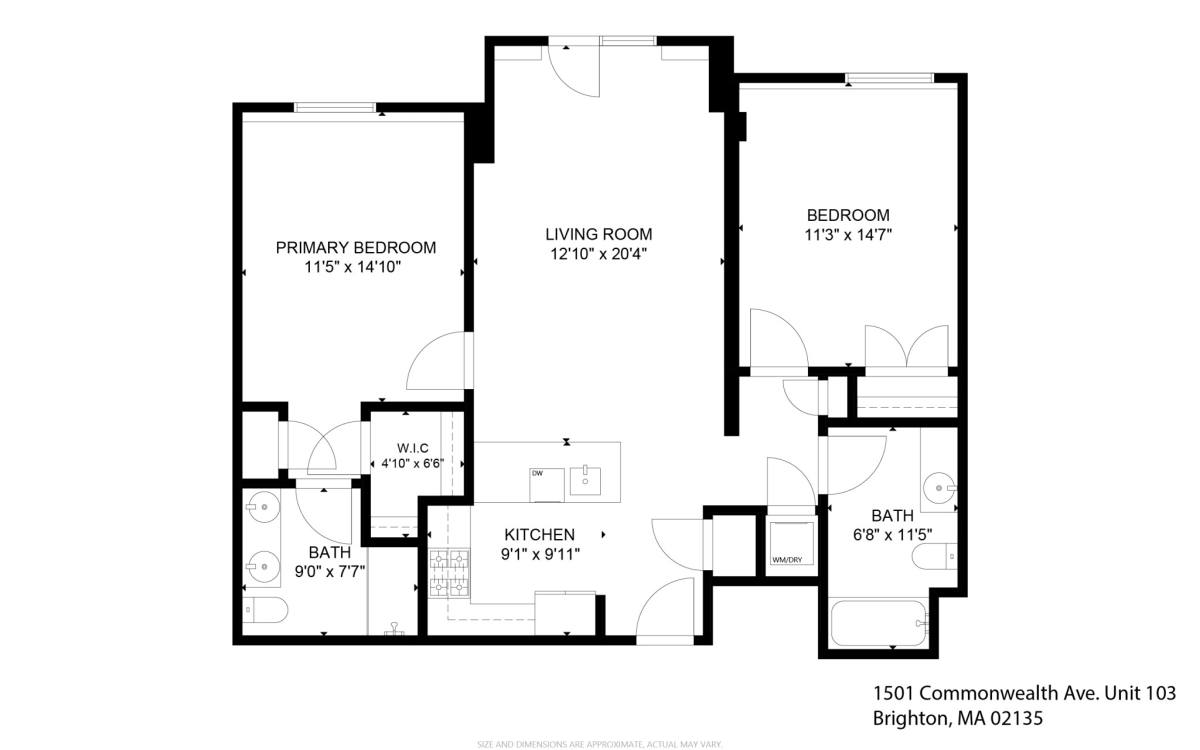 Apartment for rent at 1501 Commonwealth Ave #103, Brighton, MA 02135