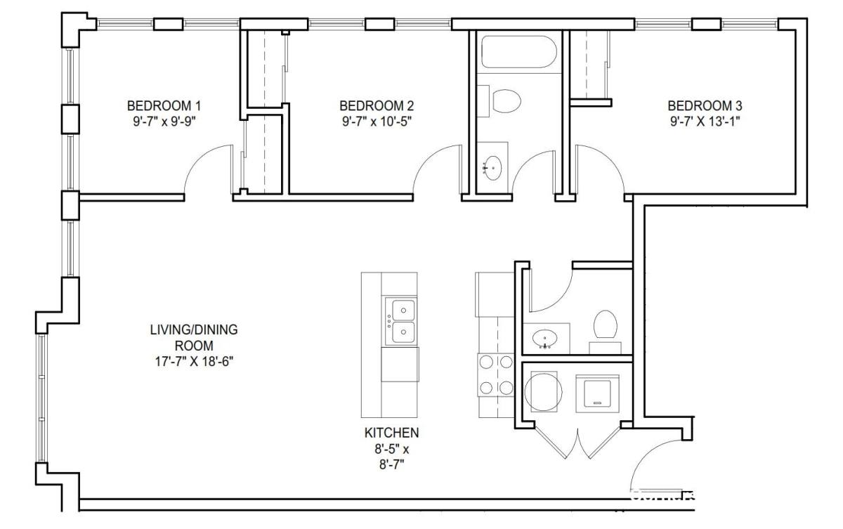 Apartment for rent at 81 Amory #204, Roxbury, MA 02119