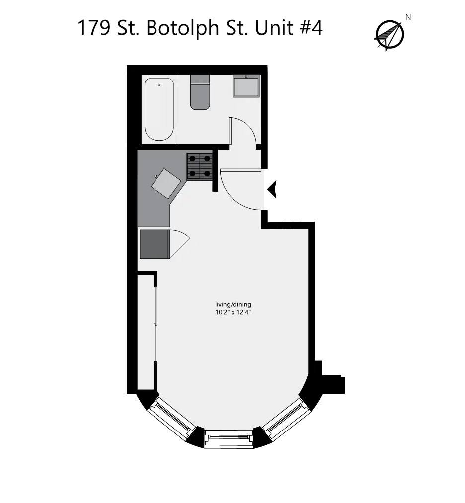 Apartment for rent at 179 Saint Botolph St #4, Boston, MA 02115