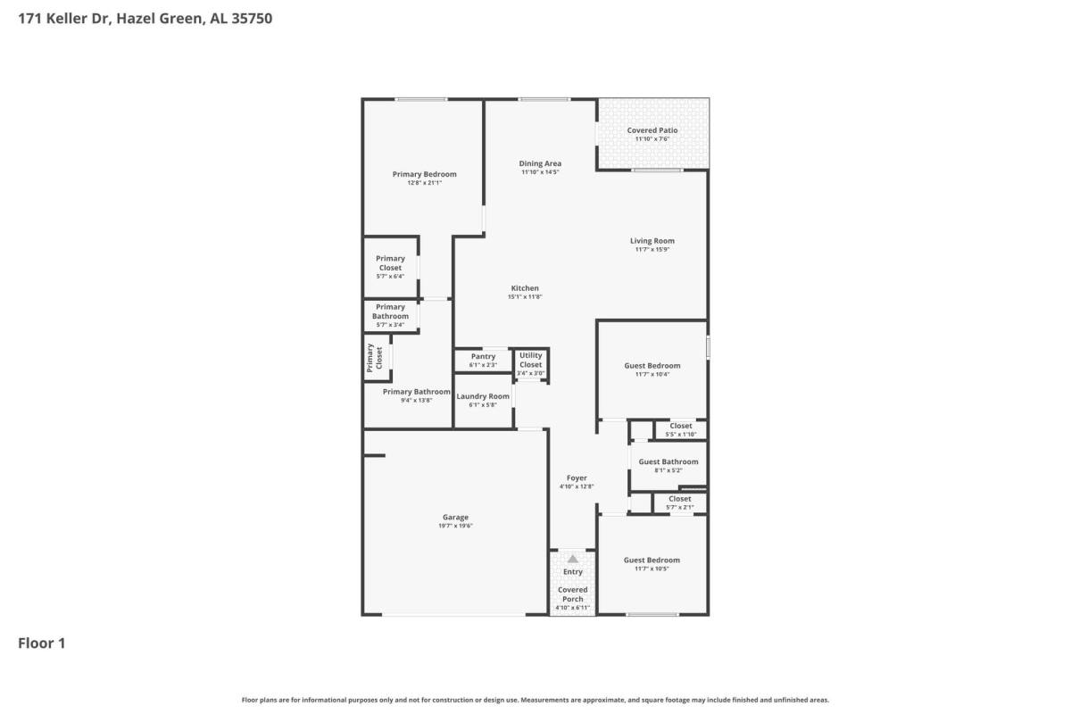 House for rent at 171 Keller Dr, Hazel Green, AL 35750