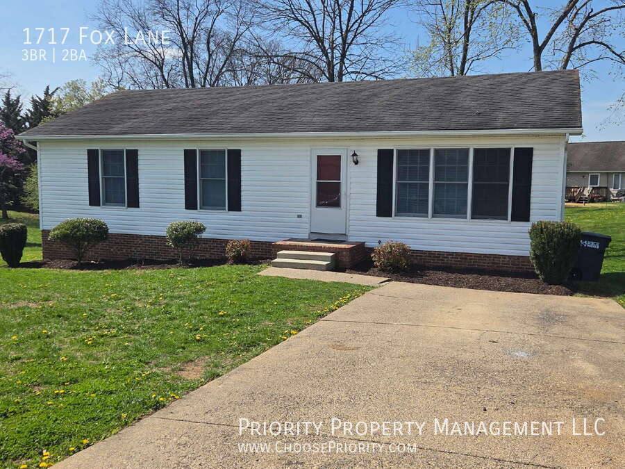 House for rent at 1717 Fox Lane, Harrisonburg, VA 22801
