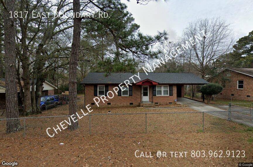 House for rent at 1817 E Boundary Rd, Columbia, SC 29223
