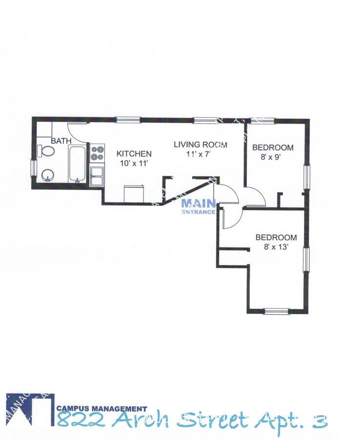 Apartment for rent at 822 Arch St #3, Ann Arbor, MI 48104