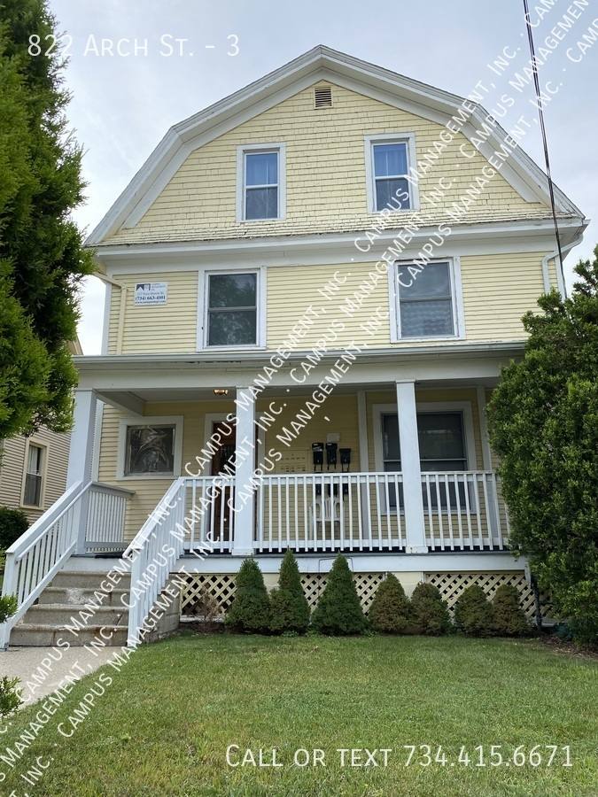 Apartment for rent at 822 Arch St #3, Ann Arbor, MI 48104