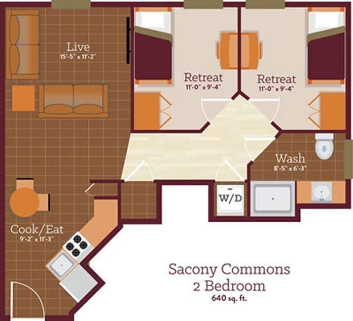 Apartment for rent at Saucony Commons, 45-46 E Normal Ave #24, Kutztown, PA 19530