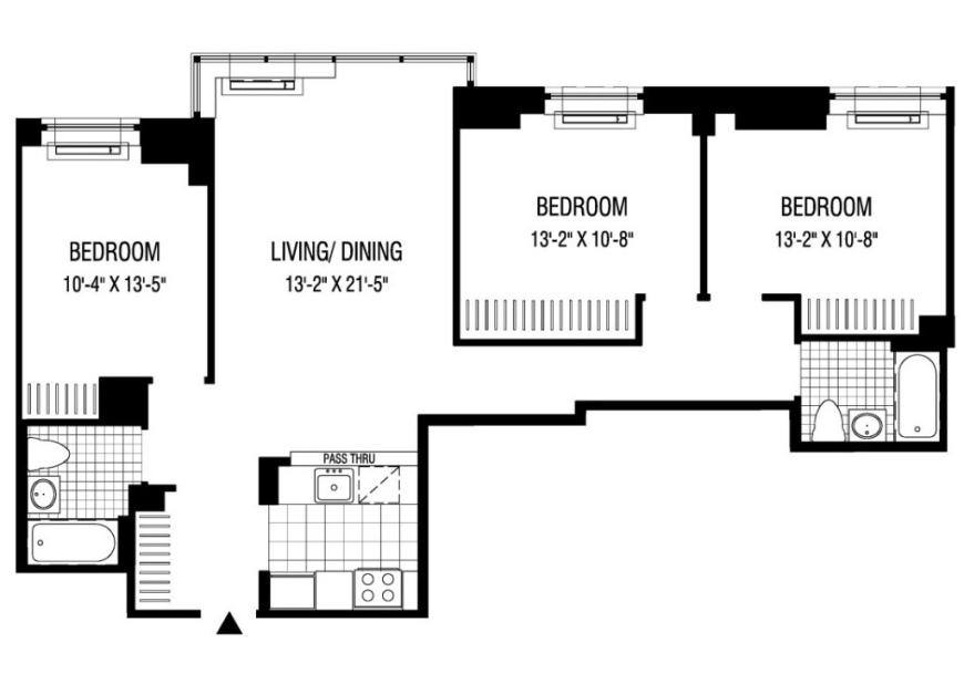 Apartment for rent at 2 Gold St #14F, New York, NY 10038