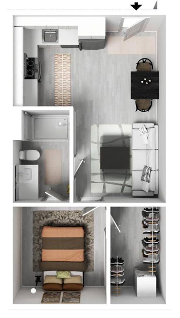 Apartment for rent at 254 W 400 S, Salt Lake City, UT 84101