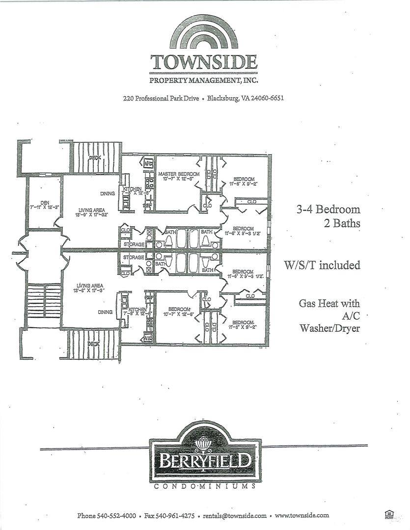 Condo for rent at 402B Berryfield Lane, Blacksburg, VA 24060