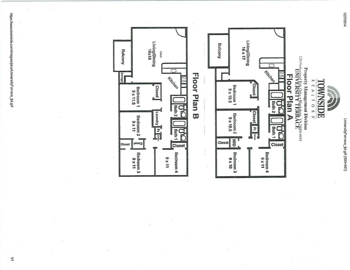 Condo for rent at 1203J University Terrace, Blacksburg, VA 24060