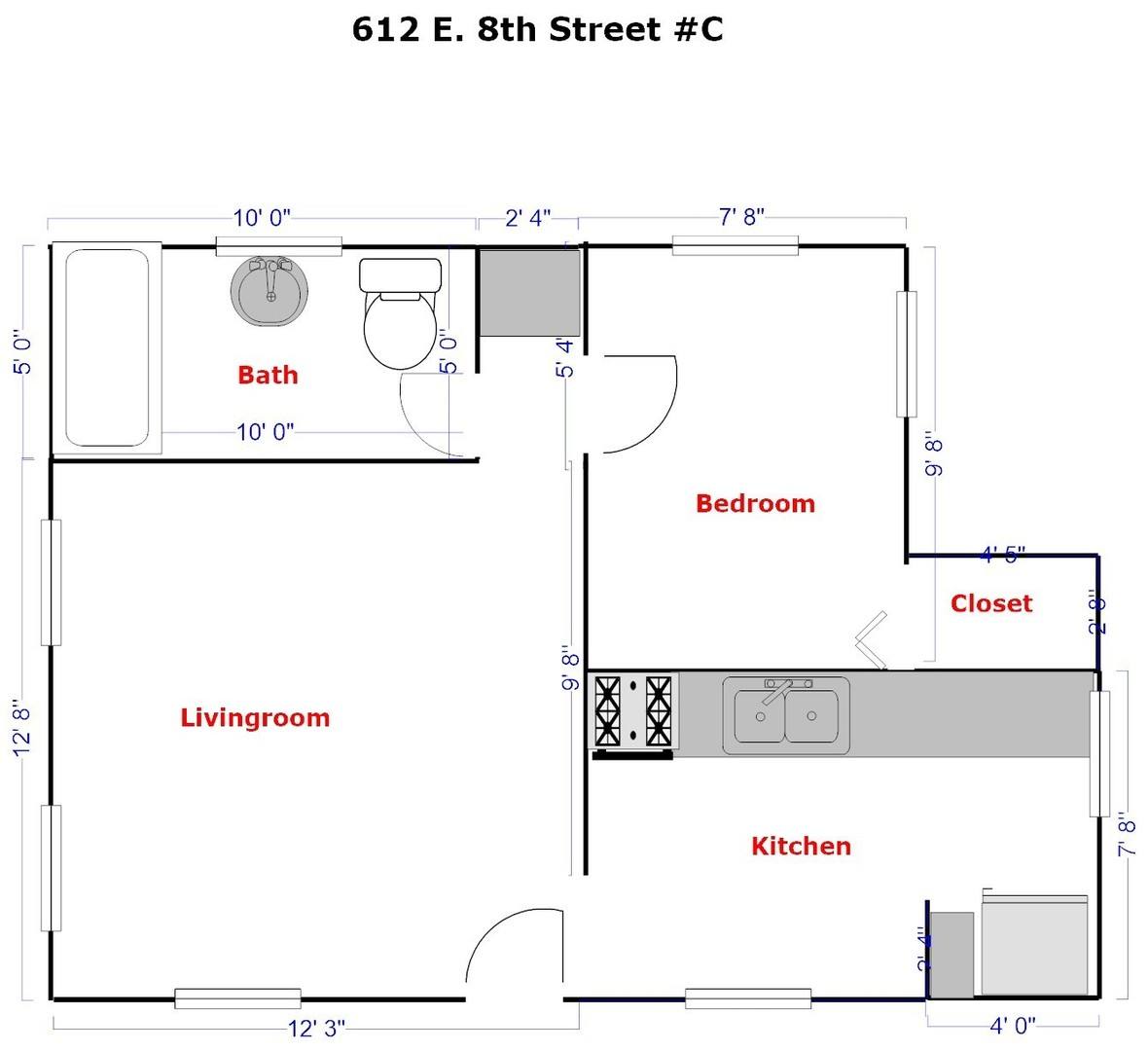 Apartment for rent at 612 E 8th St, National City, CA 91950