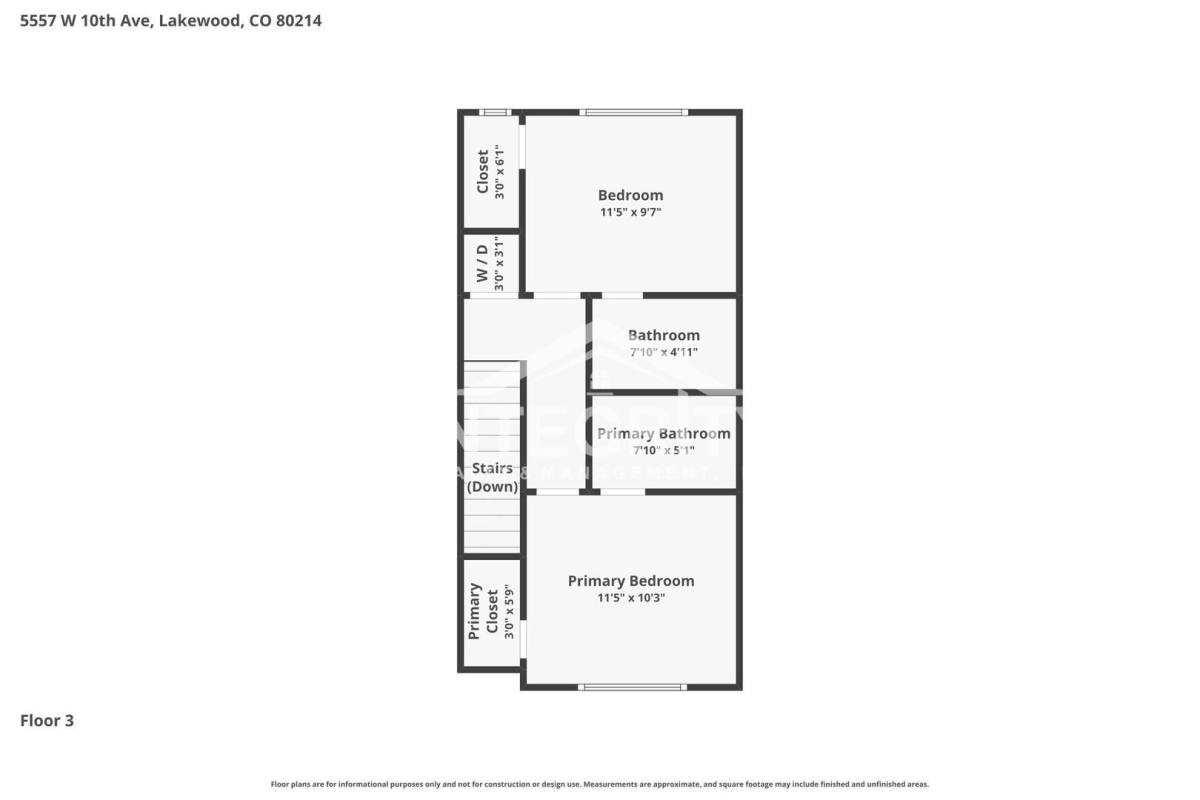 Townhouse for rent at 5557 W 10th Ave, Denver, CO 80214