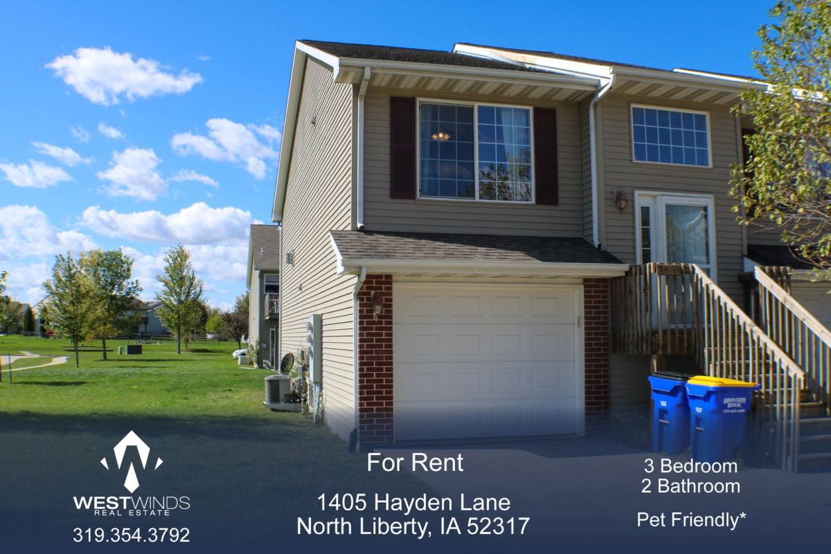 House for rent at 1405 Hayden Lane, North Liberty, IA 52317