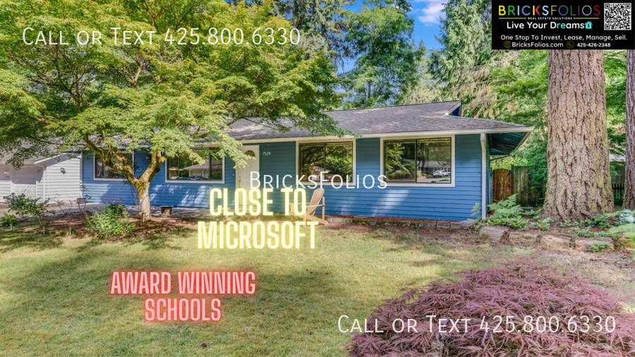 House for rent at 7524 137th Ave NE, Redmond, WA 98052