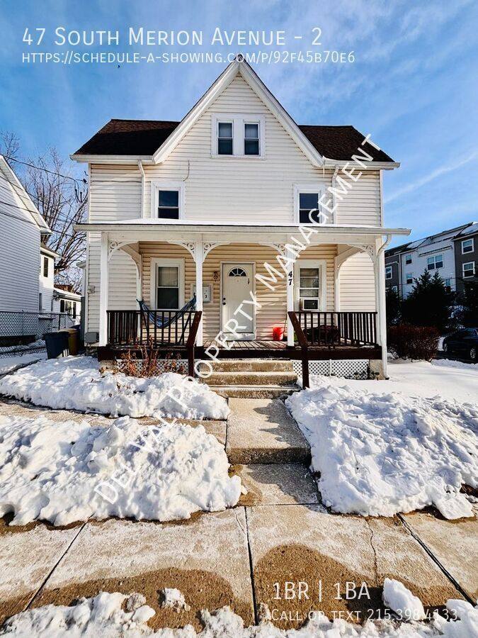 Apartment for rent at 47 S Merion Ave #2, Bryn Mawr, PA 19010