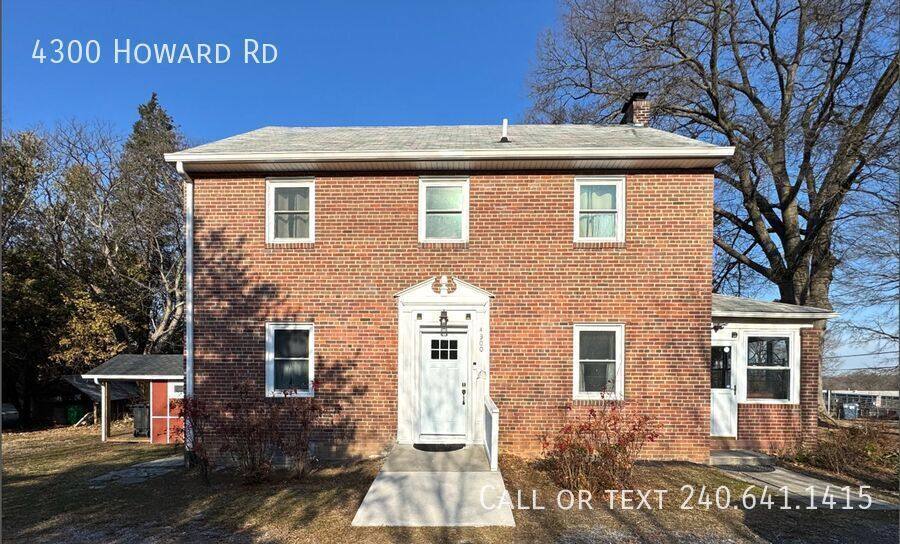 House for rent at 4300 Howard Rd, Beltsville, MD 20705
