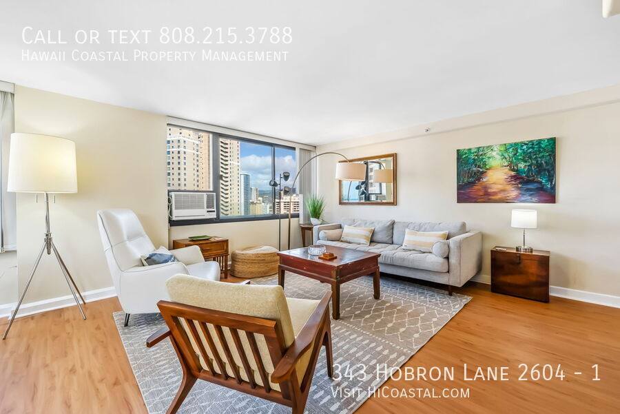 Condo for rent at 343 Hobron Lane 2604 #1, Honolulu, HI 96815