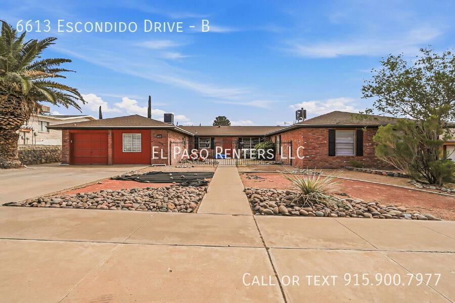 Apartment for rent at 6613 Escondido Dr #B, El Paso, TX 79912
