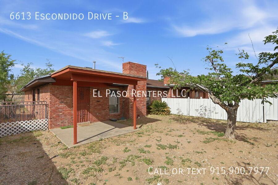 Apartment for rent at 6613 Escondido Dr #B, El Paso, TX 79912