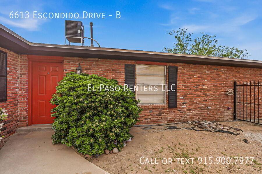 Apartment for rent at 6613 Escondido Dr #B, El Paso, TX 79912
