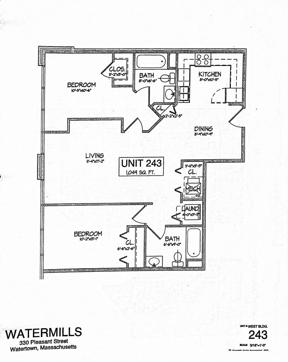 Apartment for rent at 330-350 Pleasant St #243, Watertown, MA 02472