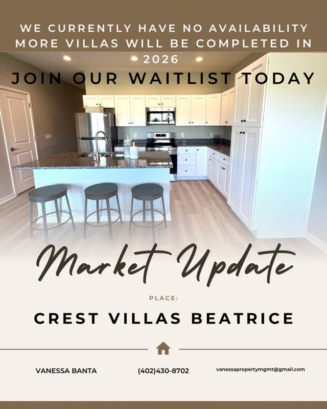 Townhouse for rent at 301 Crest Dr #1, Beatrice, NE 68310