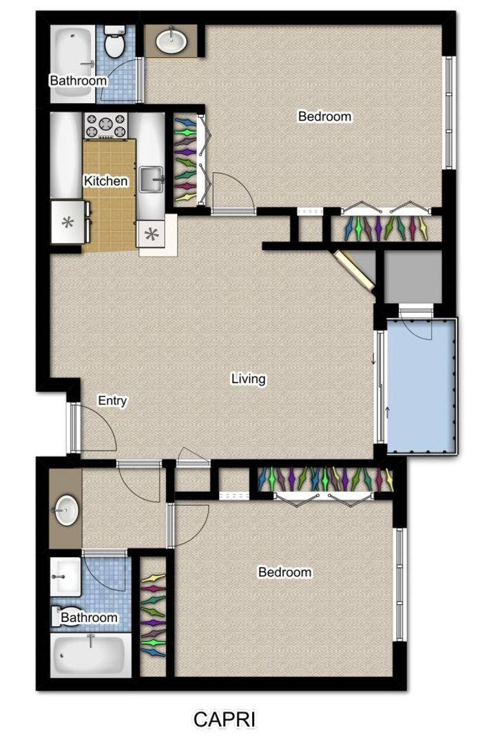 Apartment for rent at 18418 Dearborn St, Northridge, CA 91325