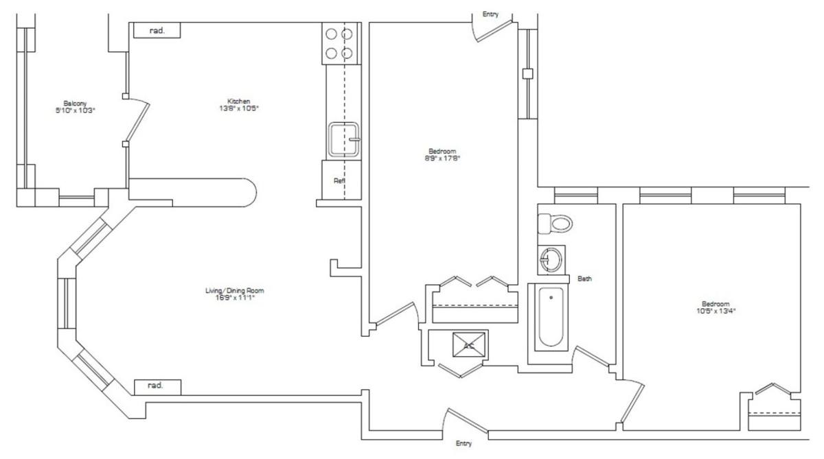 Apartment for rent at 1117 Commonwealth Ave #3, Allston, MA 02134