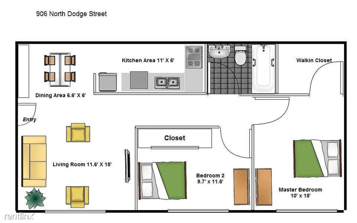 Apartment for rent at 906 N Dodge St, Iowa City, IA 52245