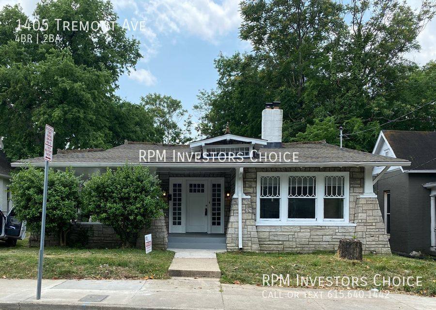 House for rent at 1405 Tremont Ave, Nashville, TN 37212