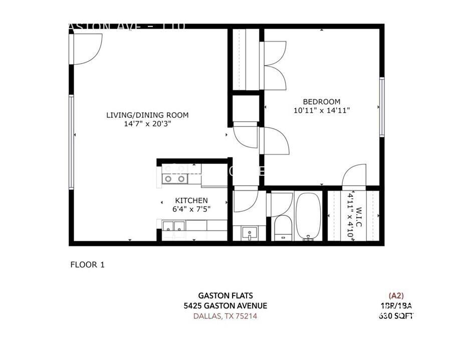 Apartment for rent at 5425 Gaston Ave #110, Dallas, TX 75214