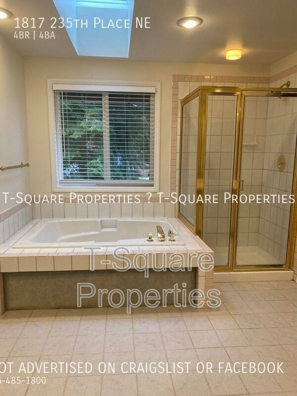 House for rent at 1817 235th Place NE, Sammamish, WA 98074