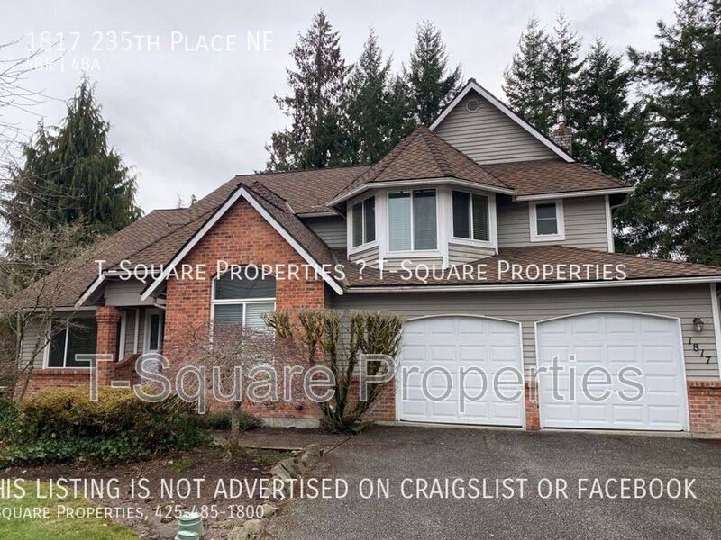 House for rent at 1817 235th Place NE, Sammamish, WA 98074