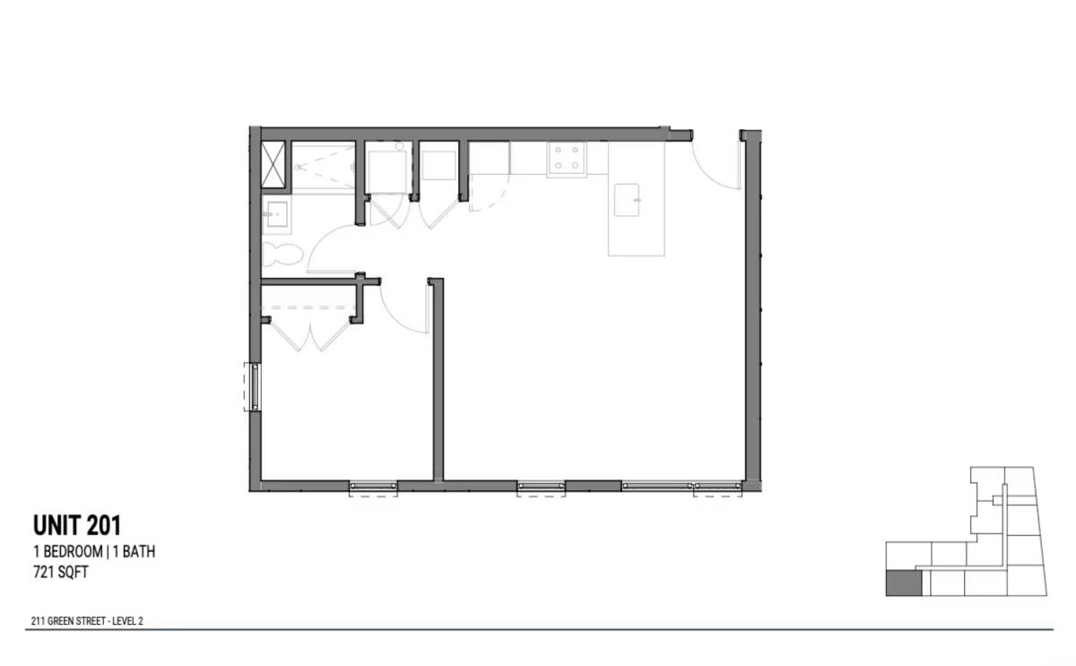Apartment for rent at 211 Green St #401, Jamaica Plain, MA 02130