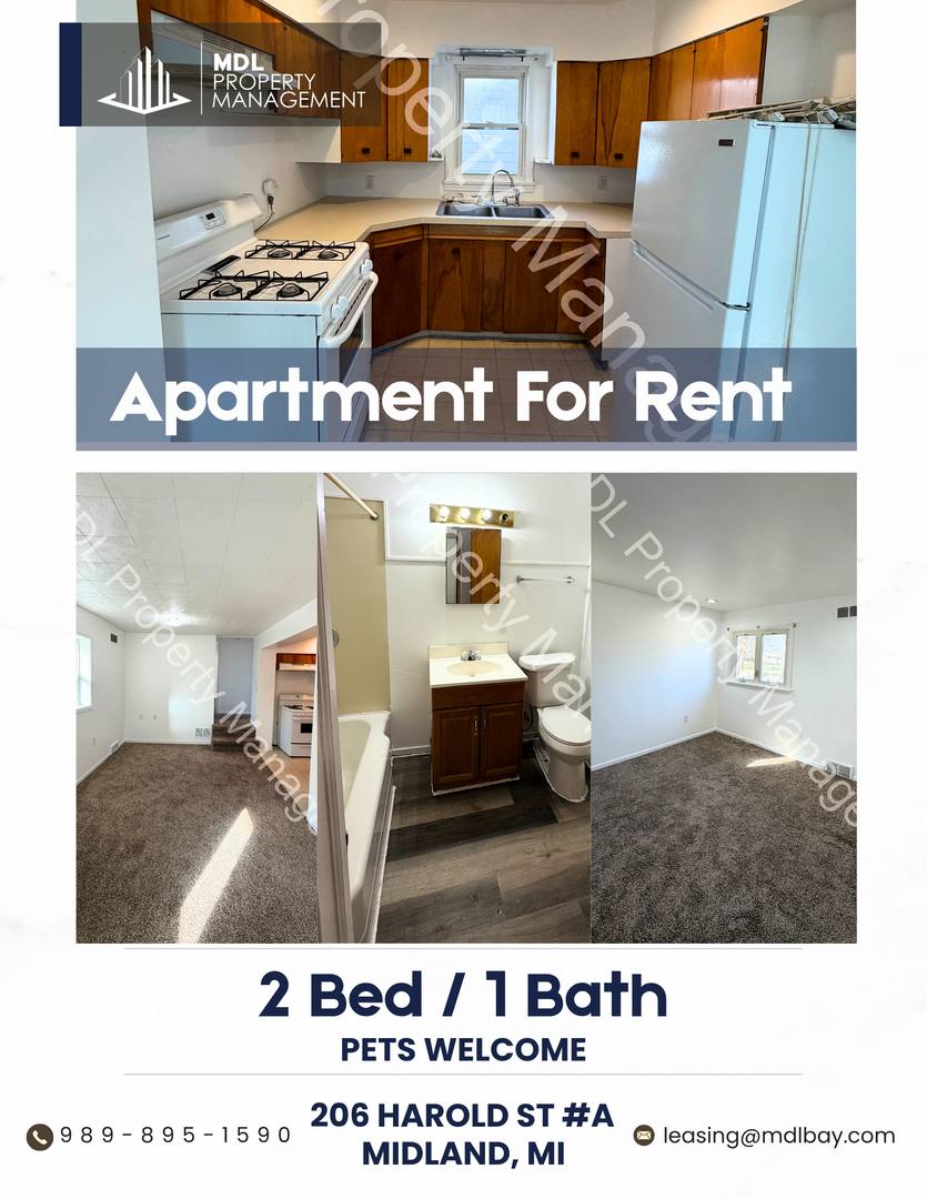 Apartment for rent at 206 Harold St, Midland, MI 48640