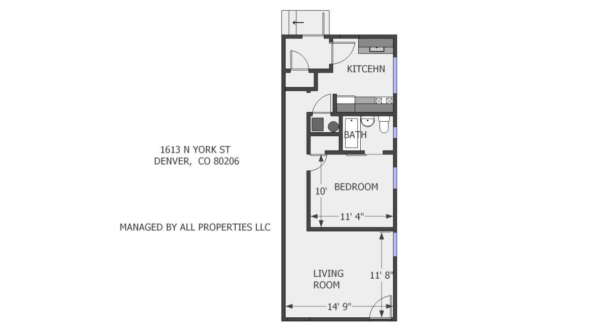 Apartment for rent at 1613 York St #1, Denver, CO 80206