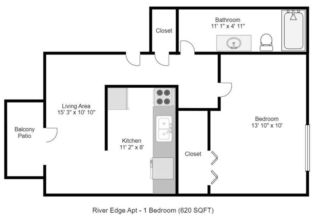 Apartment for rent at 1410 White River Blvd, Muncie, IN 47303