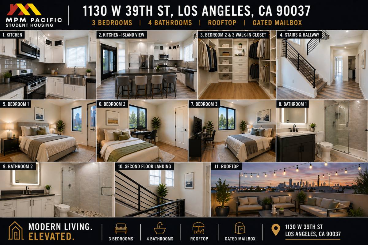 Apartment for rent at 1128-1132 W 39th St, Los Angeles, CA 90037