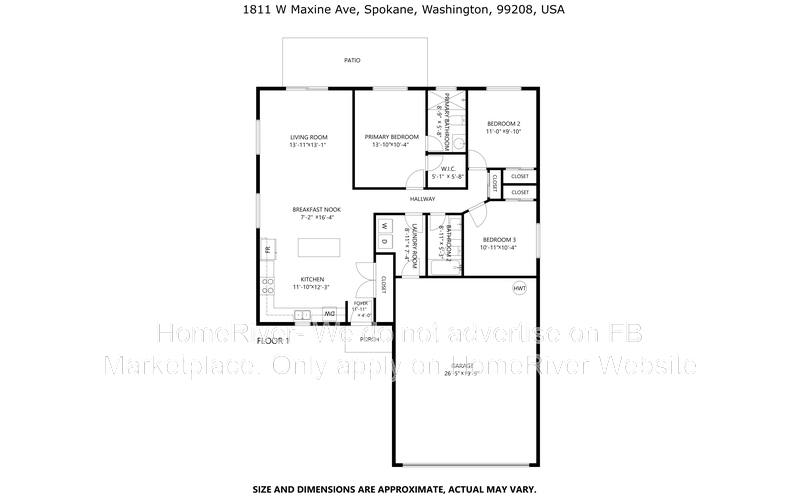 House for rent at 1811 W Maxine Ave, Spokane, WA 99208