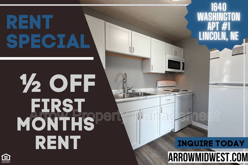 Apartment for rent at 1640 Washington St #1, Lincoln, NE 68502